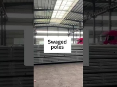 Swaged thép ống cột 16M Hot Dip cho năng lượng điện