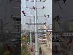 Lắp đặt tại chỗ cột thép điện#Điện#Công việc điện#cột truyền tải