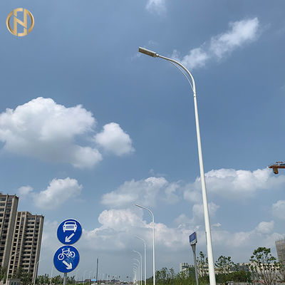 Thép cực Nhà sản xuất 12M Mạ kẽm Street Light Cực Thép đơn Arm