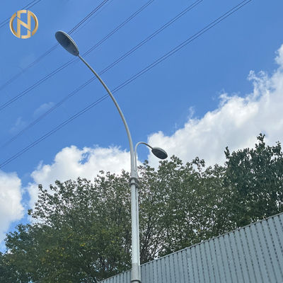 3m 6m 8m 12m tùy chỉnh Hot Dip Galvanized Octagonal Solar Road Light Pole Design