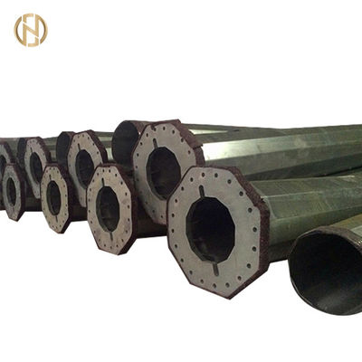 GR65 35FT Cột thép hình bát giác Chống chịu thời tiết