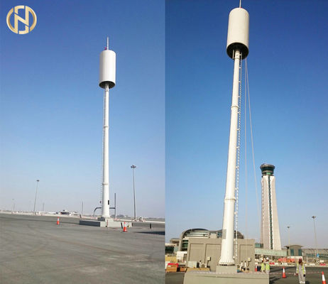 105 FT Tháp truyền thông đơn cực đa giác kim loại