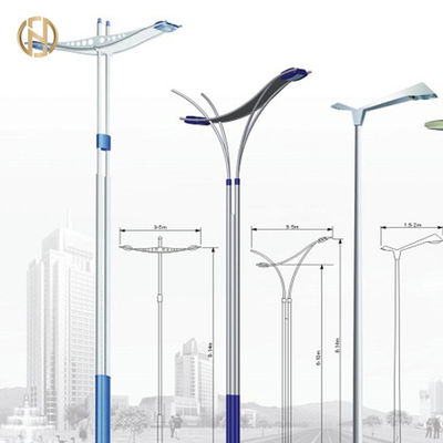 8M Hình dạng bát giác Đường cực cực Q345B Cột thép đôi