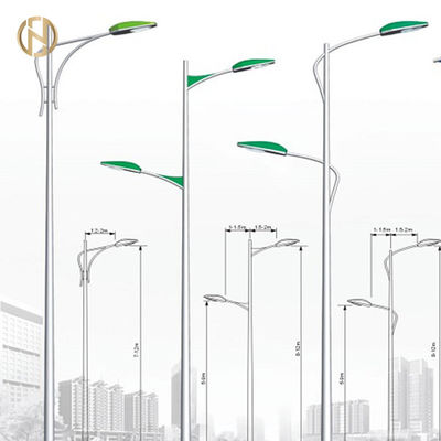 Đèn đường ngoài trời cực cực nhẹ Q235 Bề mặt mạ kẽm / mạ nhúng nóng