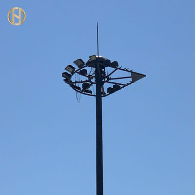 Cực nóng mạ kẽm nhúng cực 60FT 65FT 70FT Dodecagon Loại cố định