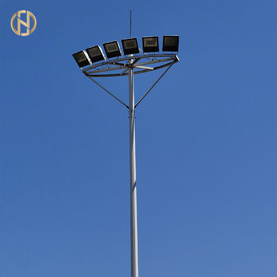 Hình dạng tròn Crown High Mast Cực, Cột đèn công nghiệp 25M 30M
