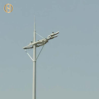 Octadecagon High Mast Street Light Cực nóng Mạ kẽm 20M 30M 36M