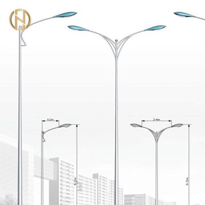 30M Q345B Đèn đường mạ kẽm Cực hình bát giác AWS D1.1 Hàn