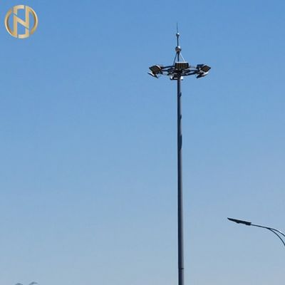 Cực cao 12 mét mạ kẽm với cơ chế nâng hạ thấp