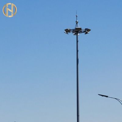 Sân vận động bằng thép mạ kẽm nhúng nóng Kính viễn vọng Cực ánh sáng cao Mast