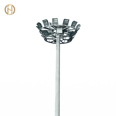Sân vận động Galvanized High Mast Pole for Sports Field Lighting 25M 28M 36M 40M Độ cao
