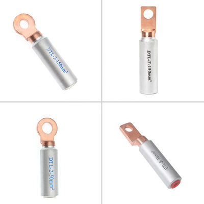 Rèn uốn cong Loại đầu cuối Lugs Ferrules Cáp lưỡng kim Đồng