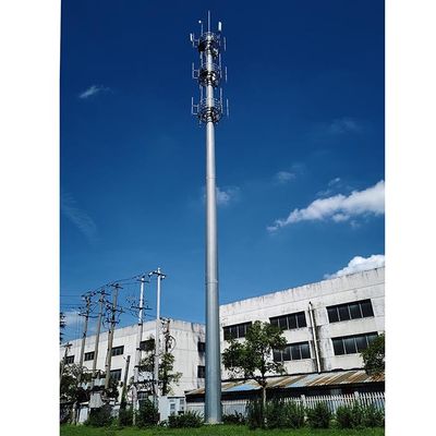 Mua Bột phủ 40m ăng-ten thép Monopoles với nền tảng online manufacture