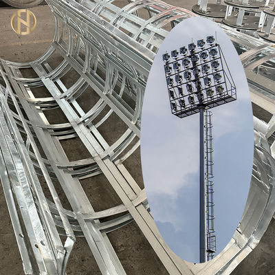 Mua Cột đèn sân vận động, cột thép ống mạ kẽm nhúng nóng với tùy chọn đĩa đèn tròn và không đều online manufacture