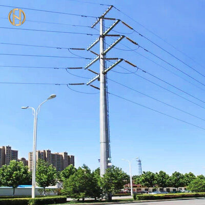 Mua Cột điện bằng thép mạ kẽm Q355 nối chồng côn, Cột phân phối điện bát giác 15-20M cho 10-35kV, Nhà sản xuất có nguồn gốc được xác minh online manufacture