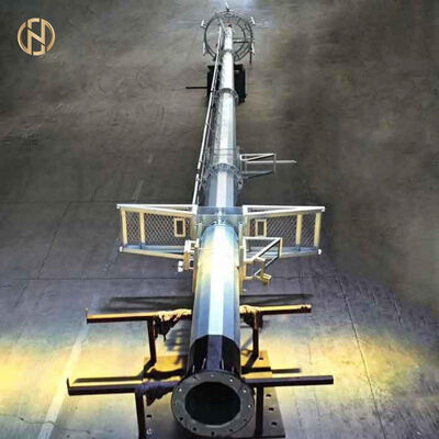 Mua Cột viễn thông Monopole mạ kẽm nhúng nóng 30-60m, khớp trượt, có thang, sàn và kim thu sét cho trạm gốc 5G online manufacture
