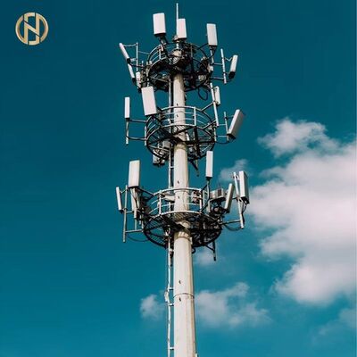 mua Cột thép điện liên lạc sợi thép nóng ️ TIA/EIA‐222 phù hợp, 20-50m cho trạm cơ sở 4G/5G online manufacture