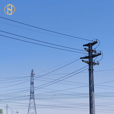Mua Màu xám mạ kẽm hình bát giác cực 69KV NEA 50FT 55FT 60FT 65FT 70FT online manufacture
