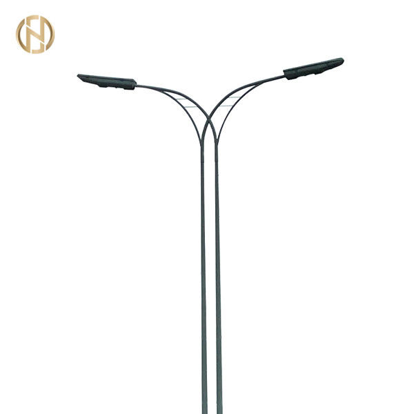 Đất gắn 3m 6m 8m 12m tùy chỉnh Hot Dip Galvanized Octagonal Outdoor Lamp Post cho ánh sáng đường phố