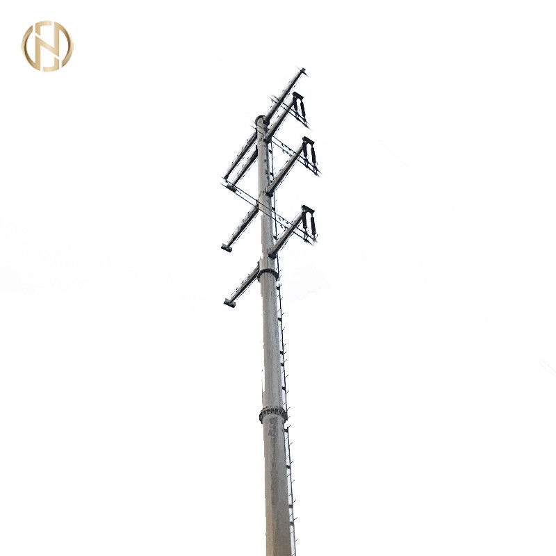 Đường truyền điện galvanized thép cột nóng DIP cột điện galvanized với giá tốt
