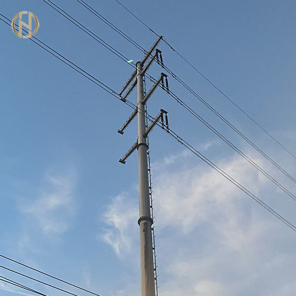 Đường truyền điện galvanized thép cột nóng DIP cột điện galvanized với giá tốt