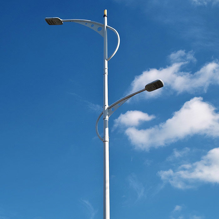 Hot-Dip Galvanized Steel Street Light Pole cho Garden Highway Street Square với thiết kế tùy chỉnh và vật liệu bền