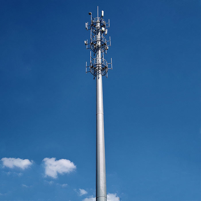 100FT 120FT Điện thoại cột đun sục nóng đun sạc xử lý bề mặt và Futao viễn thông sau khi khúc xạ tính toán