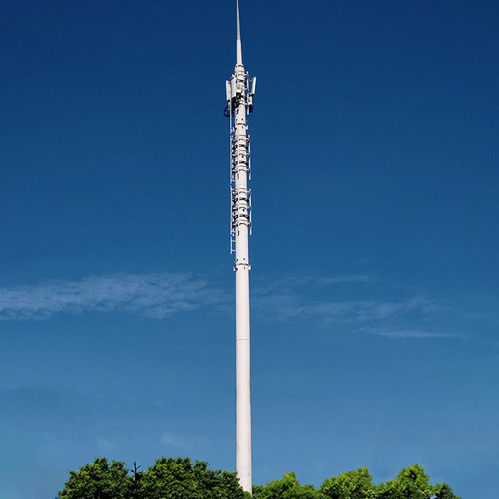 40m ăng-ten thép Monopoles với tiêu chuẩn hóa sức mạnh cao