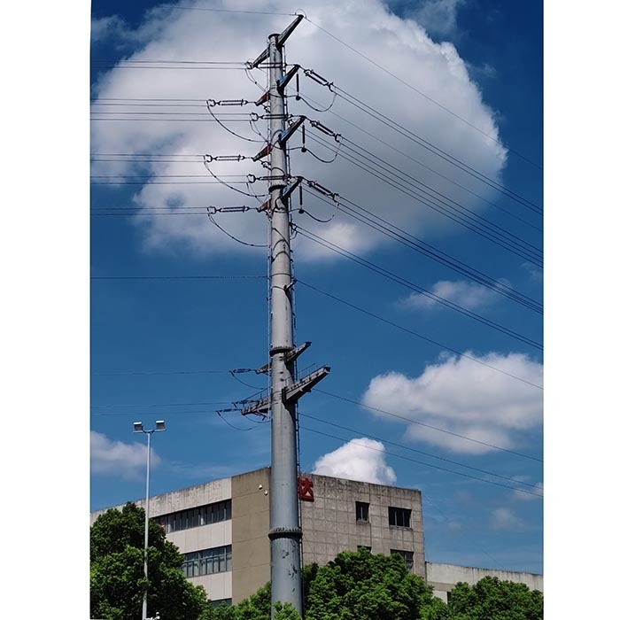 Cột điện đường dây truyền tải điện cao thế mạ kẽm nhúng nóng, thiết bị điện
