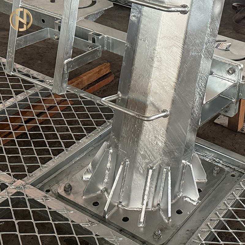 15m đến 50m Điều chỉnh Đèn Cột cao sân vận động Đèn Cột cao cột cao bán Hot Galvanized Đèn cao cột thép
