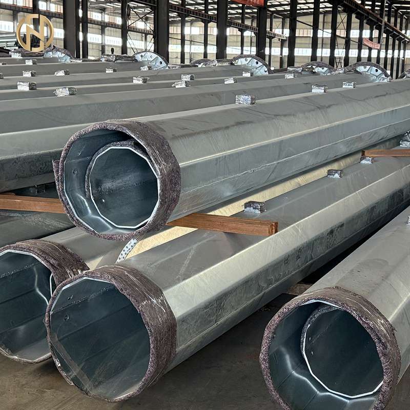 15m đến 50m Điều chỉnh Đèn Cột cao sân vận động Đèn Cột cao cột cao bán Hot Galvanized Đèn cao cột thép
