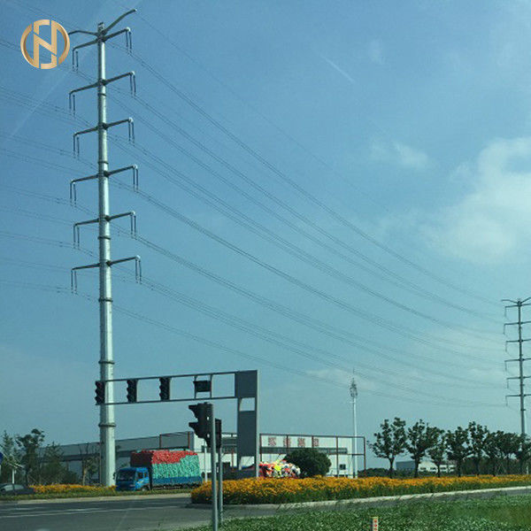 Thép hình ống 220KV Cực thép truyền dẫn 230KV EN Stardand