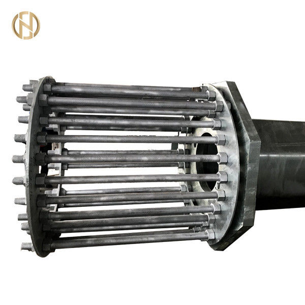 Cực hữu ích 138KV HDG 33M với tấm đế và M42 Neo Bolt 100FT 105FT 0-5 Độ
