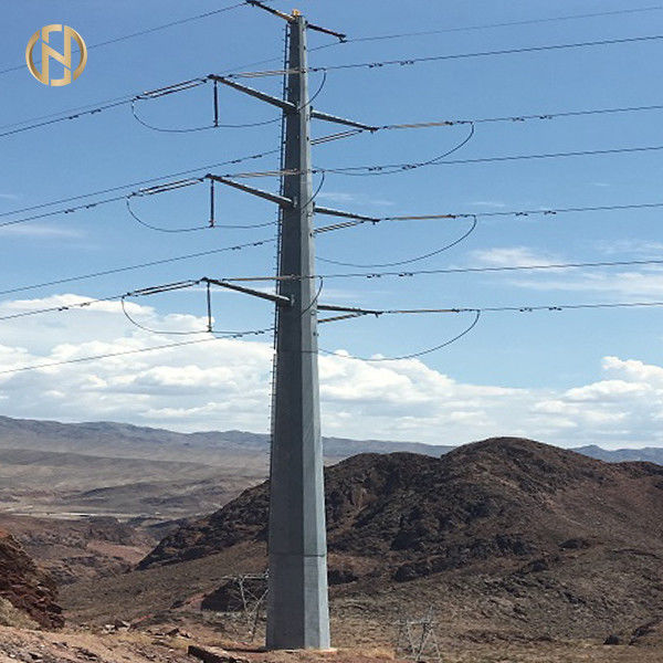 110KV 115KV Thép mạ kẽm Cực Q460C Chất liệu phục vụ lâu dài