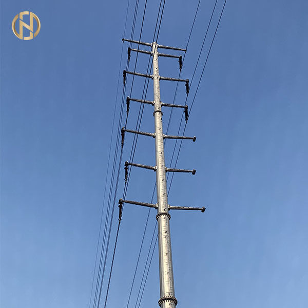 Thép truyền mạ kẽm cực 12,2m 69KV Mạ kẽm hoàn thiện tốt