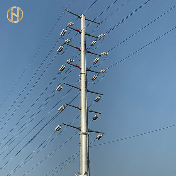Cột mạ kẽm nhúng nóng 10 - 30M ASTM 123 ASTM 153 30FT 10KV - 550KV