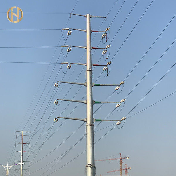 Dodecagon Steel Steel Utility Cực nóng nhúng mạ kẽm 32m 110FT
