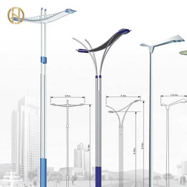 8M Hình dạng bát giác Đường cực cực Q345B Cột thép đôi