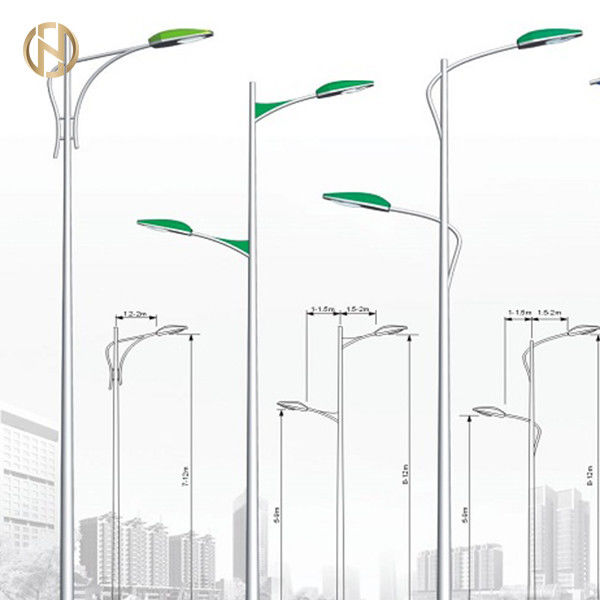 Đèn đường ngoài trời cực cực nhẹ Q235 Bề mặt mạ kẽm / mạ nhúng nóng