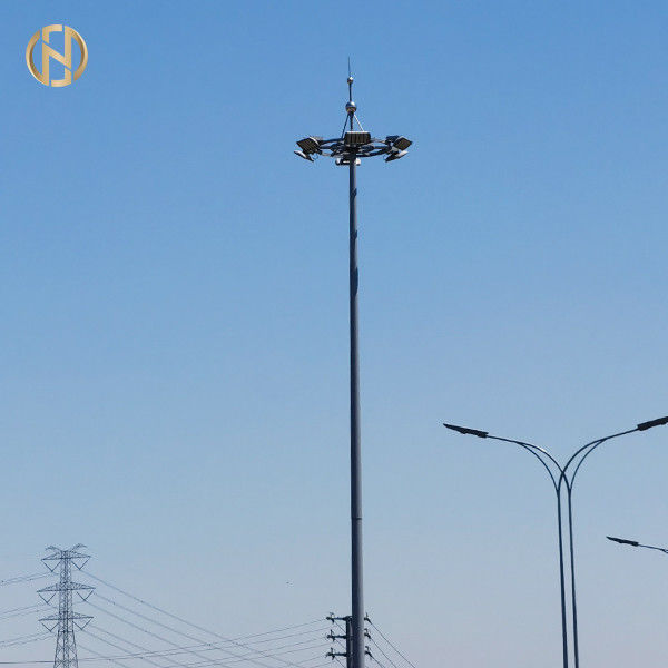 Tháp cao 80FT 85FT 90FT Tháp cao cột cao được lắp đặt tại sân vận động