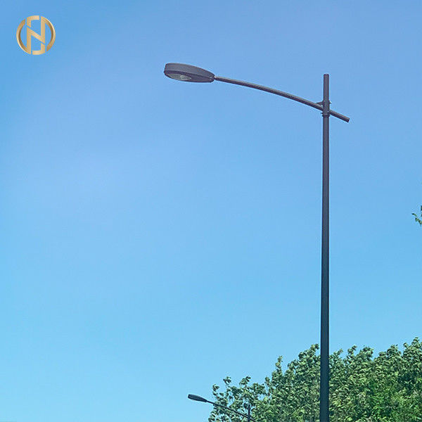 Cột ánh sáng đường phố mạ kẽm 3M 6M 9M 12M Cột ánh sáng hình bát giác tùy chỉnh