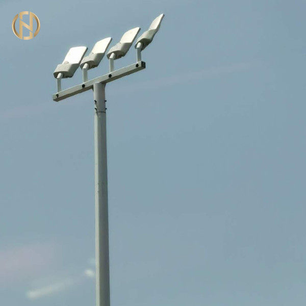 Bột tráng cao Mast 95FT IP65 Màu bạc nhúng nóng Bề mặt mạ kẽm