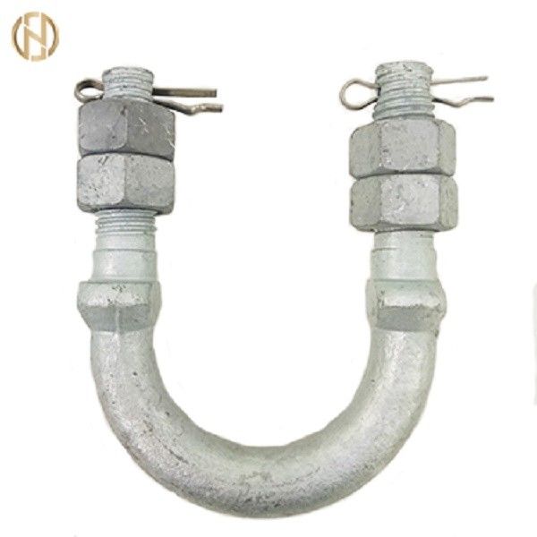 Phụ kiện cực màu bạc Bu lông loại U cho Chốt tháp Phụ kiện tháp