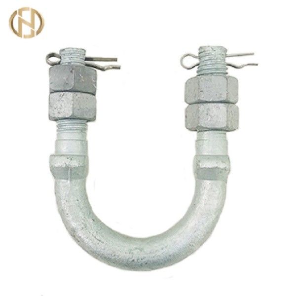 Phụ kiện cực màu bạc Bu lông loại U cho Chốt tháp Phụ kiện tháp