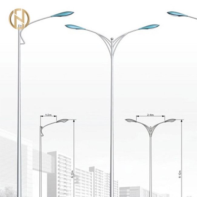 30M Q345B Đèn đường mạ kẽm Cực hình bát giác AWS D1.1 Hàn