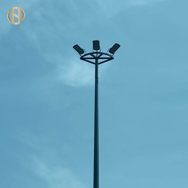Sân vận động Galvanized High Mast Pole for Sports Field Lighting 25M 28M 36M 40M Độ cao