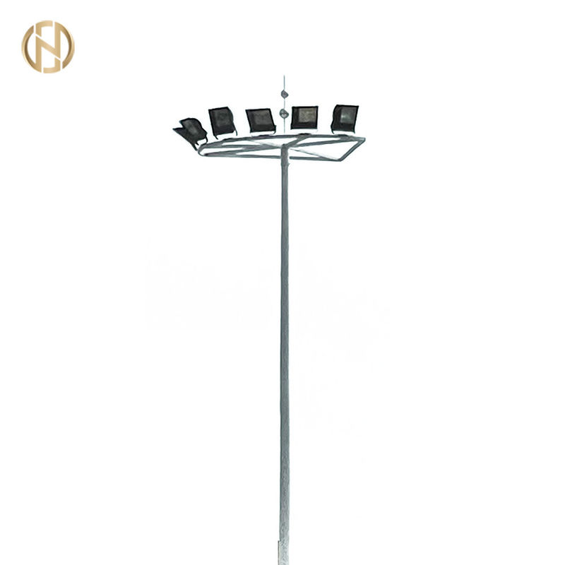 35M Hot Dip Galvanized High Mast Lighting Pole với đèn LED