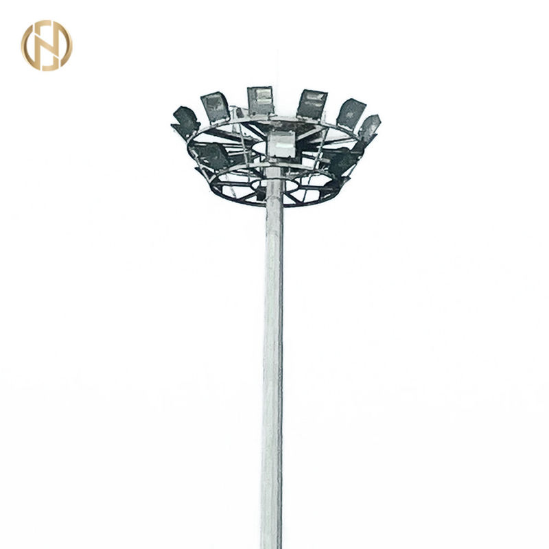 35M Hot Dip Galvanized High Mast Lighting Pole với đèn LED