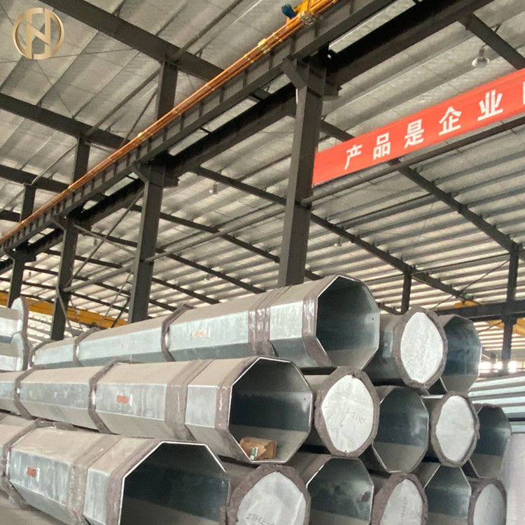 Cột điện kim loại hình ống 11M 450daN 550daN Silicon thấp Hoàn thiện tốt