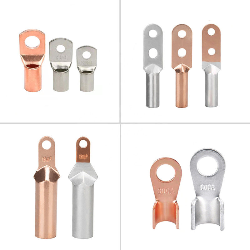 Đầu nối dây cáp không cách điện SC Đầu nối lỗ đồng lỗ mở hai lỗ